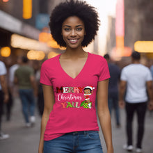 Load image into Gallery viewer, Merry Christmas You All Shirt, Christmas Vneck, Cute Christmas Shirt, Christmas Gifts, Betty Boop Christmas Shirt, Betty Boop Lover Gift