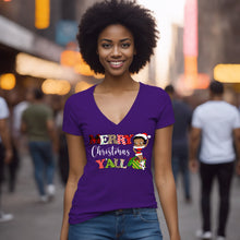 Load image into Gallery viewer, Merry Christmas You All Shirt, Christmas Vneck, Cute Christmas Shirt, Christmas Gifts, Betty Boop Christmas Shirt, Betty Boop Lover Gift