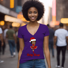 Load image into Gallery viewer, Funny Christmas Shirt, Betty Boop Shirt, Betty Boop Vneck Cute Betty Boop Tshirt Betty Boop Christmas Gifts Black Betty Boop Womens Clothing