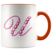 Load image into Gallery viewer, Initial U | Monogram Coffee Mug | Custom Letter Mug | Bling Style | Initial Letter Cup