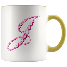 Load image into Gallery viewer, Initial J | Monogram Coffee Mug | Custom Letter Mug | Bling Style | Initial Letter Cup