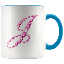 Load image into Gallery viewer, Initial J | Monogram Coffee Mug | Custom Letter Mug | Bling Style | Initial Letter Cup