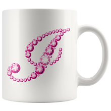 Load image into Gallery viewer, Initial I | Monogram Coffee Mug | Custom Letter Mug | Bling Style | Initial Letter Cup