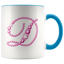 Load image into Gallery viewer, Initial D | Monogram Coffee Mug | Custom Letter Mug | Bling Style | Initial Letter Cup