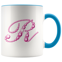 Load image into Gallery viewer, Initial R | Monogram Coffee Mug | Custom Letter Mug | Bling Style | Initial Letter Cup