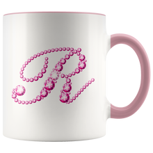Load image into Gallery viewer, Initial R | Monogram Coffee Mug | Custom Letter Mug | Bling Style | Initial Letter Cup