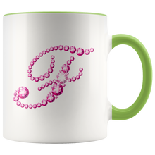 Load image into Gallery viewer, Initial F | Monogram Coffee Mug | Custom Letter Mug | Bling Style | Initial Letter Cup