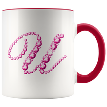 Load image into Gallery viewer, Initial U | Monogram Coffee Mug | Custom Letter Mug | Bling Style | Initial Letter Cup