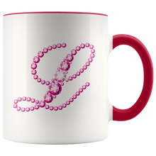 Load image into Gallery viewer, Initial L | Monogram Coffee Mug | Custom Letter Mug | Bling Style | Initial Letter Cup