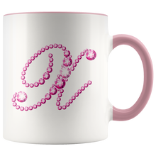Load image into Gallery viewer, Initial X | Monogram Coffee Mug | Custom Letter Mug | Bling Style | Initial Letter Cup
