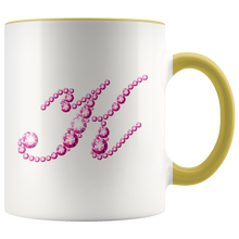 Load image into Gallery viewer, Initial K | Monogram Coffee Mug | Custom Letter Mug | Bling Style | Initial Letter Cup