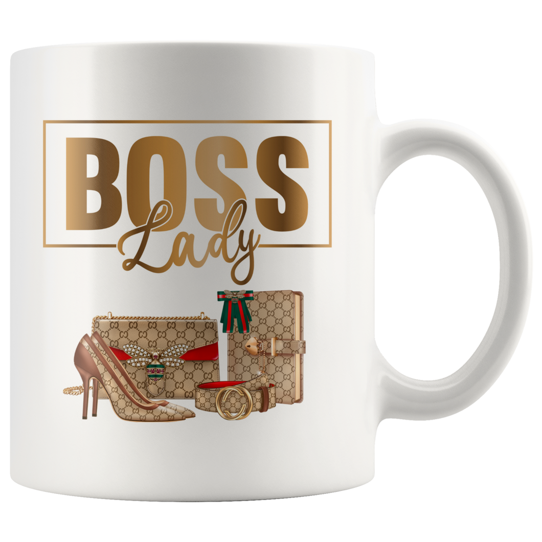 Boss Lady Red Luxury Design Mug for Hot or Cold Beverages