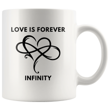Load image into Gallery viewer, Love is Forever Infinity Hot & Cold Beverage Mug