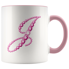 Load image into Gallery viewer, Initial J | Monogram Coffee Mug | Custom Letter Mug | Bling Style | Initial Letter Cup
