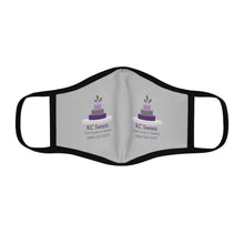 Load image into Gallery viewer, Fitted Polyester Face Mask with grey background