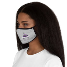 Load image into Gallery viewer, Fitted Polyester Face Mask with grey background