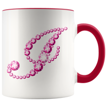 Load image into Gallery viewer, Initial I | Monogram Coffee Mug | Custom Letter Mug | Bling Style | Initial Letter Cup