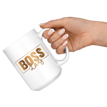 Load image into Gallery viewer, Boss Lady 15 oz. Mug | Gold Motivation | Beverages | Drinkware | Coffee Mug