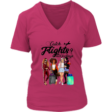 Load image into Gallery viewer, Catch Flights Not Feelings No. 6 | Travel The World | T-Shirt for Her