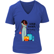 Load image into Gallery viewer, Catch Flights Not Feelings No. 4 | Travel The World | T-Shirt for Her | Girls Trip