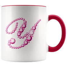 Load image into Gallery viewer, Initial Y | Monogram Coffee Mug | Custom Letter Mug | Bling Style | Initial Letter Cup