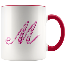 Load image into Gallery viewer, Initial M | Monogram Coffee Mug | Custom Letter Mug | Bling Style | Initial Letter Cup
