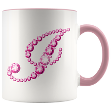 Load image into Gallery viewer, Initial I | Monogram Coffee Mug | Custom Letter Mug | Bling Style | Initial Letter Cup