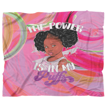 Load image into Gallery viewer, The Power is in My Puffs Blanket