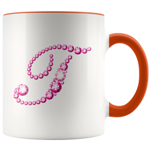 Load image into Gallery viewer, Initial T | Monogram Coffee Mug | Custom Letter Mug | Bling Style | Initial Letter Cup