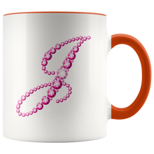 Load image into Gallery viewer, Initial J | Monogram Coffee Mug | Custom Letter Mug | Bling Style | Initial Letter Cup