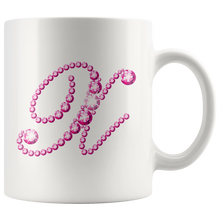 Load image into Gallery viewer, Initial X | Monogram Coffee Mug | Custom Letter Mug | Bling Style | Initial Letter Cup