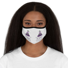 Load image into Gallery viewer, Fitted Polyester Face Mask - KC Sweets - White Background