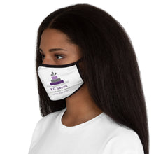 Load image into Gallery viewer, Fitted Polyester Face Mask - KC Sweets - White Background