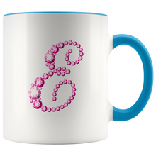 Load image into Gallery viewer, Initial E | Monogram Coffee Mug | Custom Letter Mug | Bling Style | Initial Letter Cup