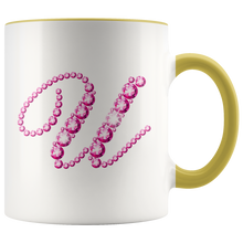 Load image into Gallery viewer, Initial U | Monogram Coffee Mug | Custom Letter Mug | Bling Style | Initial Letter Cup