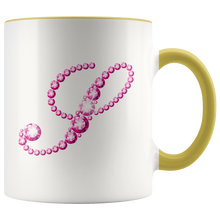 Load image into Gallery viewer, Initial S | Monogram Coffee Mug | Custom Letter Mug | Bling Style | Initial Letter Cup