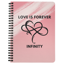 Load image into Gallery viewer, Infinity Love Writing Spiralbound Journal, Love Notes, 2021 for Women