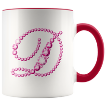 Load image into Gallery viewer, Initial D | Monogram Coffee Mug | Custom Letter Mug | Bling Style | Initial Letter Cup