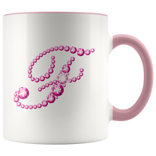 Load image into Gallery viewer, Initial F | Monogram Coffee Mug | Custom Letter Mug | Bling Style | Initial Letter Cup