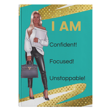 Load image into Gallery viewer, I AM Confidence, Focused, Unstoppable | Notebook | Entrepreneur | Boss Babe | Journal
