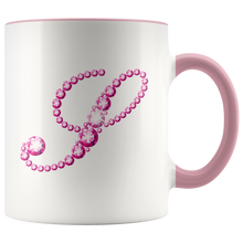 Load image into Gallery viewer, Initial S | Monogram Coffee Mug | Custom Letter Mug | Bling Style | Initial Letter Cup