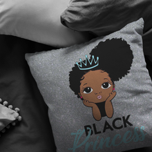 Load image into Gallery viewer, Black Princess (Blue Pillow)