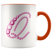 Load image into Gallery viewer, Initial Q | Monogram Coffee Mug | Custom Letter Mug | Bling Style | Initial Letter Cup
