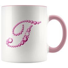 Load image into Gallery viewer, Initial T | Monogram Coffee Mug | Custom Letter Mug | Bling Style | Initial Letter Cup