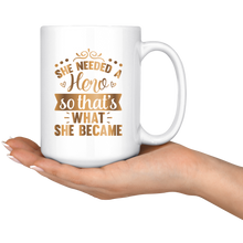 Load image into Gallery viewer, Hero 15 oz Mug | Coffee or Tea | Drinking | Hot or Cold | Beverage | Gold Motivation