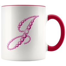 Load image into Gallery viewer, Initial J | Monogram Coffee Mug | Custom Letter Mug | Bling Style | Initial Letter Cup