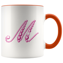 Load image into Gallery viewer, Initial M | Monogram Coffee Mug | Custom Letter Mug | Bling Style | Initial Letter Cup