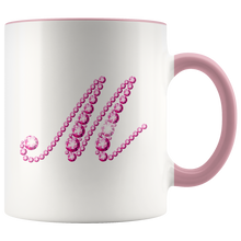 Load image into Gallery viewer, Initial M | Monogram Coffee Mug | Custom Letter Mug | Bling Style | Initial Letter Cup