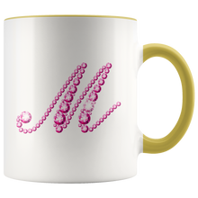 Load image into Gallery viewer, Initial M | Monogram Coffee Mug | Custom Letter Mug | Bling Style | Initial Letter Cup