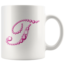 Load image into Gallery viewer, Initial T | Monogram Coffee Mug | Custom Letter Mug | Bling Style | Initial Letter Cup